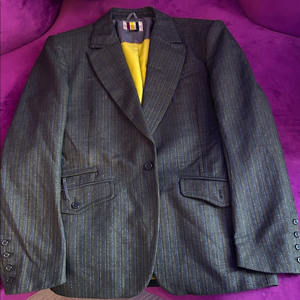 Diesel Men's Striped Blazer - Black
